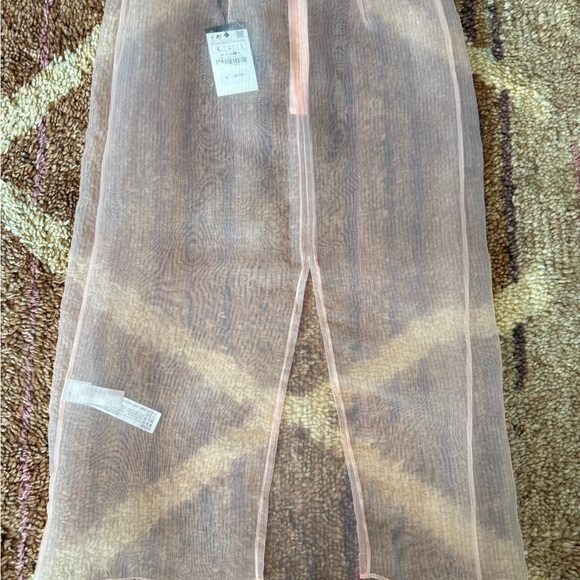 ZARA Sheer Blush Skirt - Picture 5 of 7